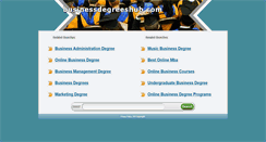 Desktop Screenshot of businessdegreeshub.com