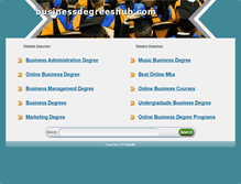 Tablet Screenshot of businessdegreeshub.com